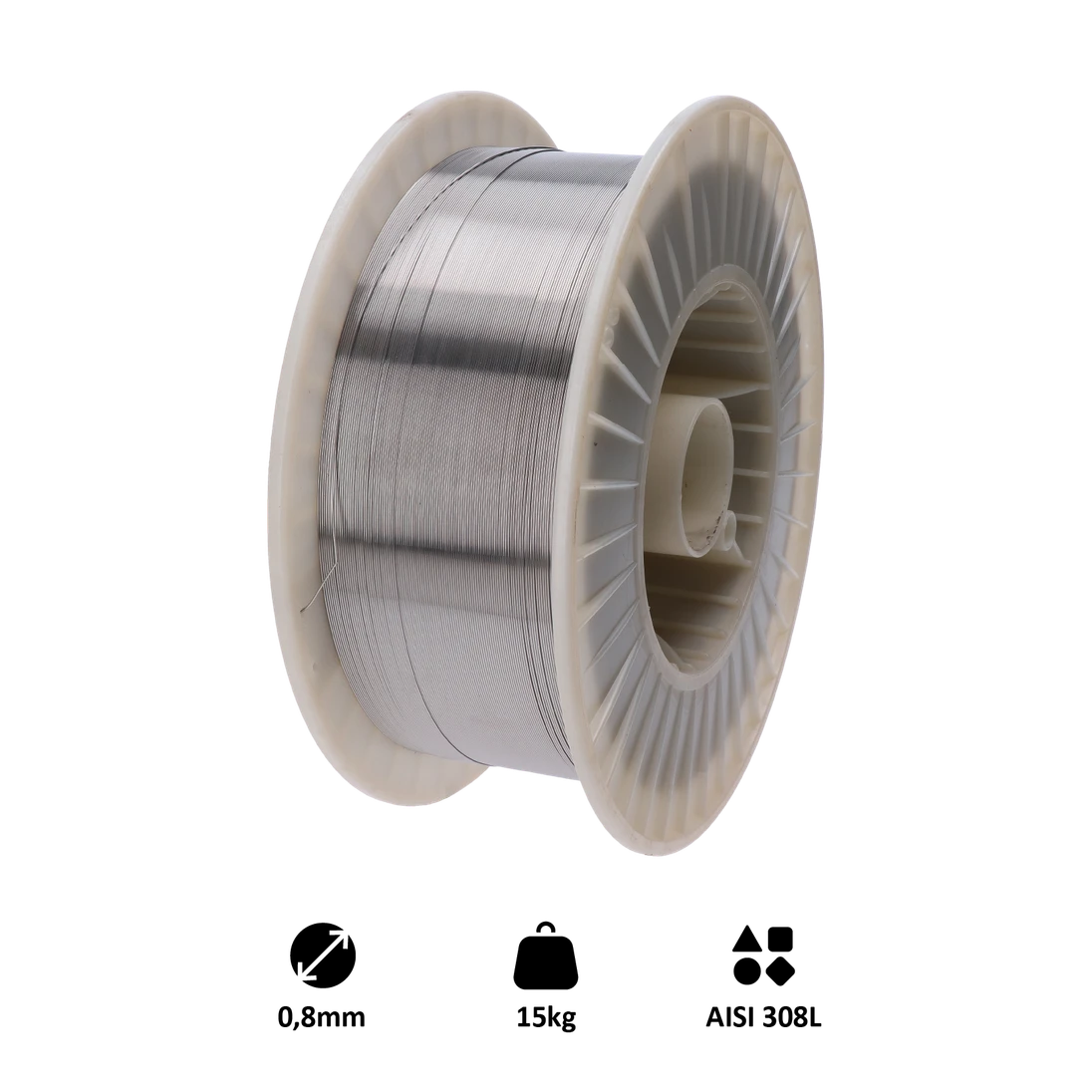 Zvárací drôt, AISI 308L, 0,8 mm, 15 kg, MIG-MAG nerez