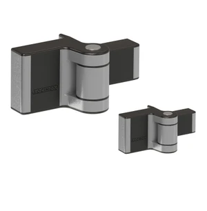 Záves pre krídlové bránky do 60 kg/1 m, do 180°, Silver - slide 0