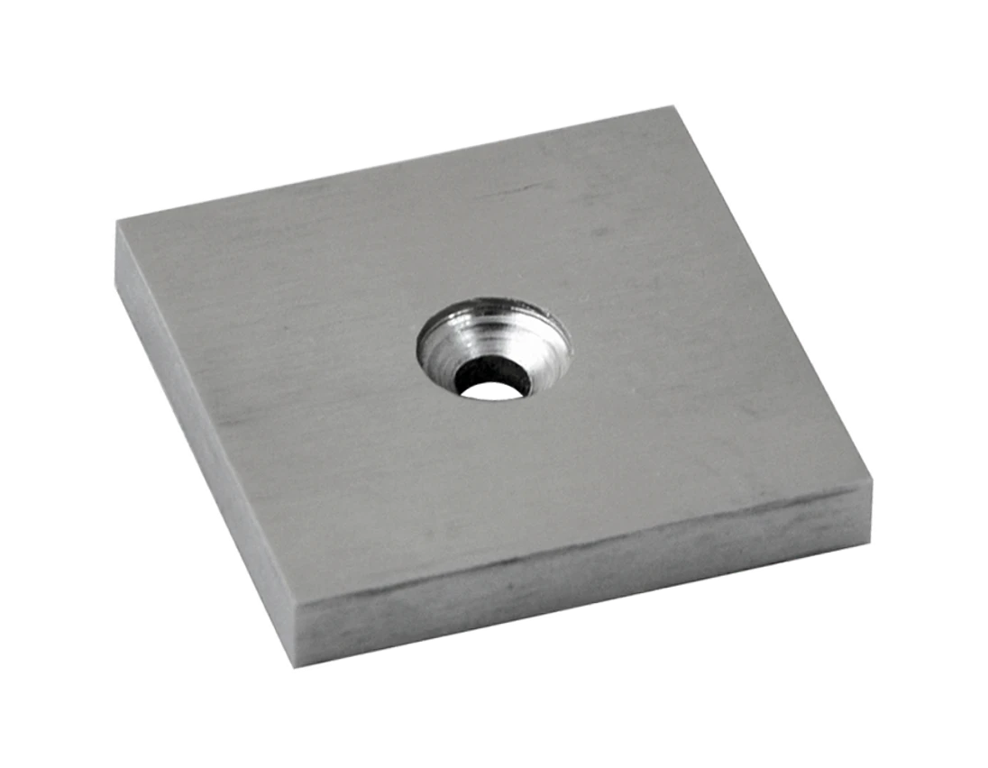 Podložka spodní 40 x 40 x 6 mm, broušená nerez AISI 304