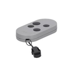 Vysielač 4-kanálový, 433 MHz, pevný kód, sivý