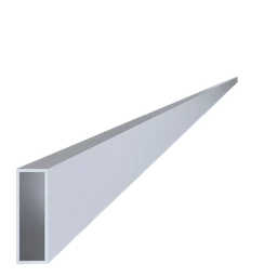 Hliníkový jekl 60 x 20 x 2 x 6000 mm, bez úpravy