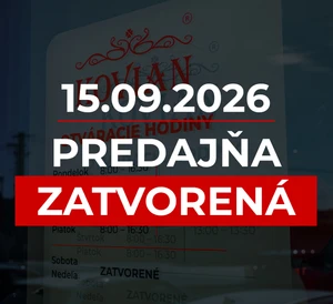 Prevádzka a rozvoz počas sviatku 15. 9.