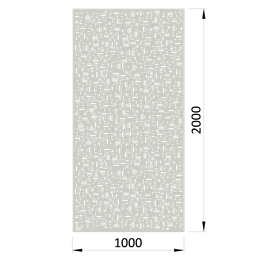 Dierovaný plech Zn 1000 x 2000 x 1,5 mm, štvorcové otvory