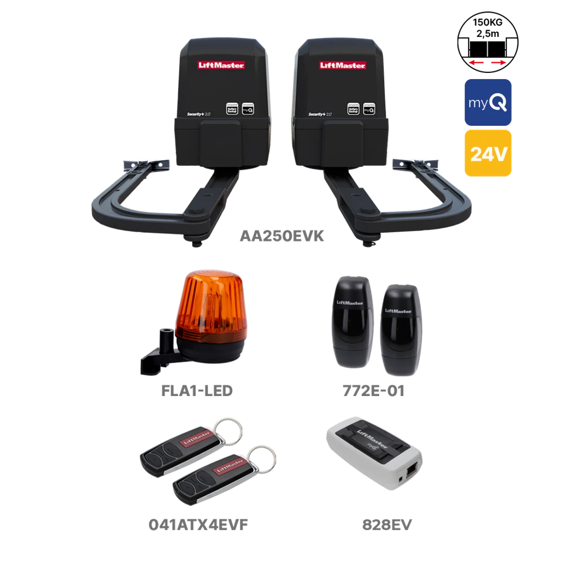 LiftMaster AA250EVK-03 s myQ rozhraním 828EV