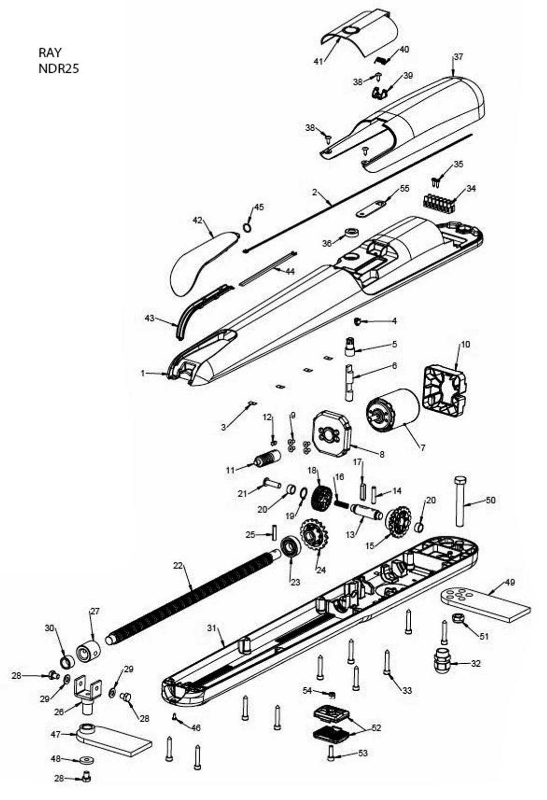 999MOTO004A00 motorček 24 V pre RAY2524 a RAY2224