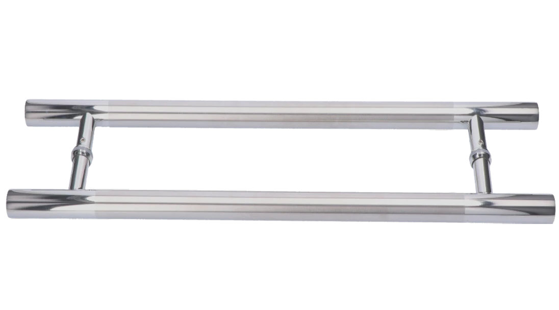 Madlo na dvere, L = 600 mm, sklo 8 - 12 mm, AISI 304