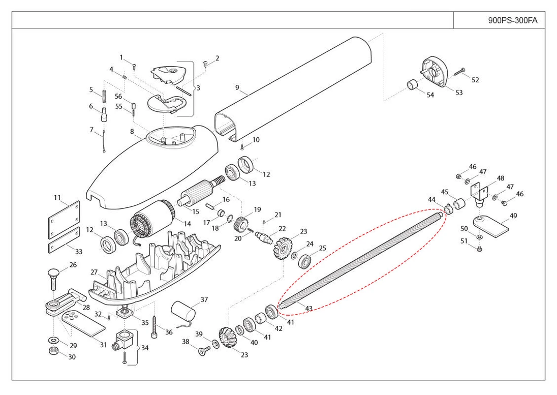 480VS20P4L537 Závitová tyč L-20mm