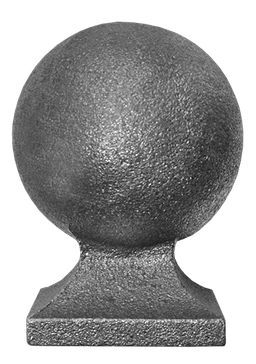 Guľa ozdobná, H = 90 mm, podstavec 58 x 58 mm, dutá