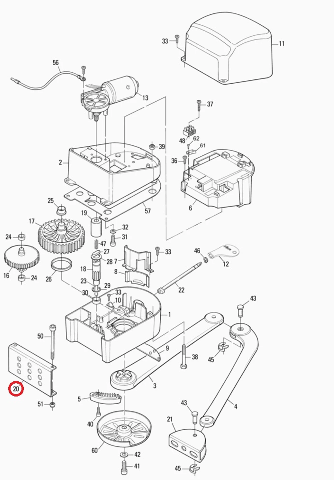 PMD0733.4610 držiak na uchytenie pohonu POP