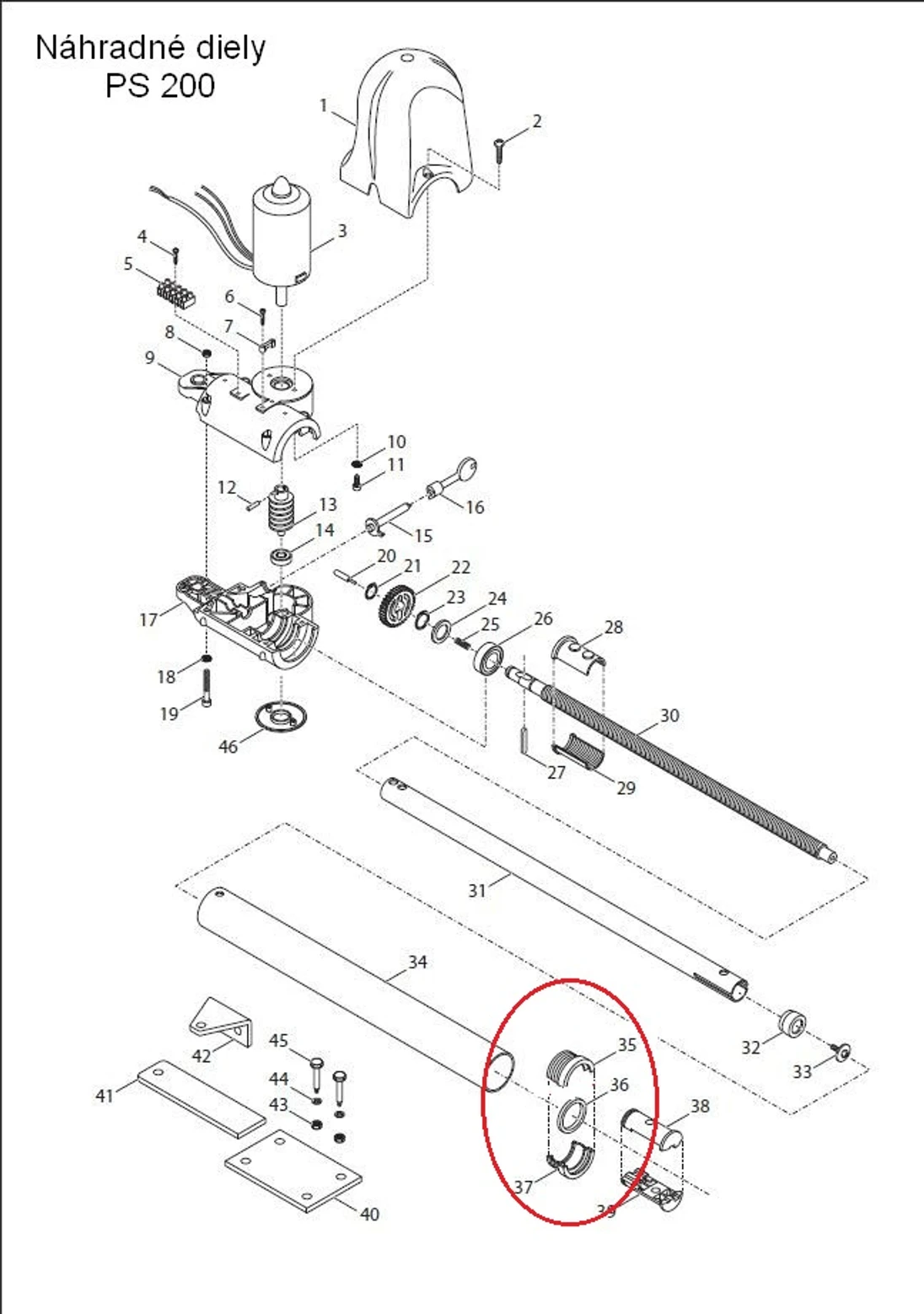999TFESTPS2 Gufero pístu - půlměsíc, 1 pár + těsnění