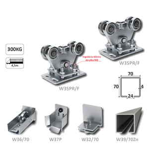 Samonos do 300 kg/ 4,5 m, profil 70 x 70 x 4 mm, Zn - slide 1
