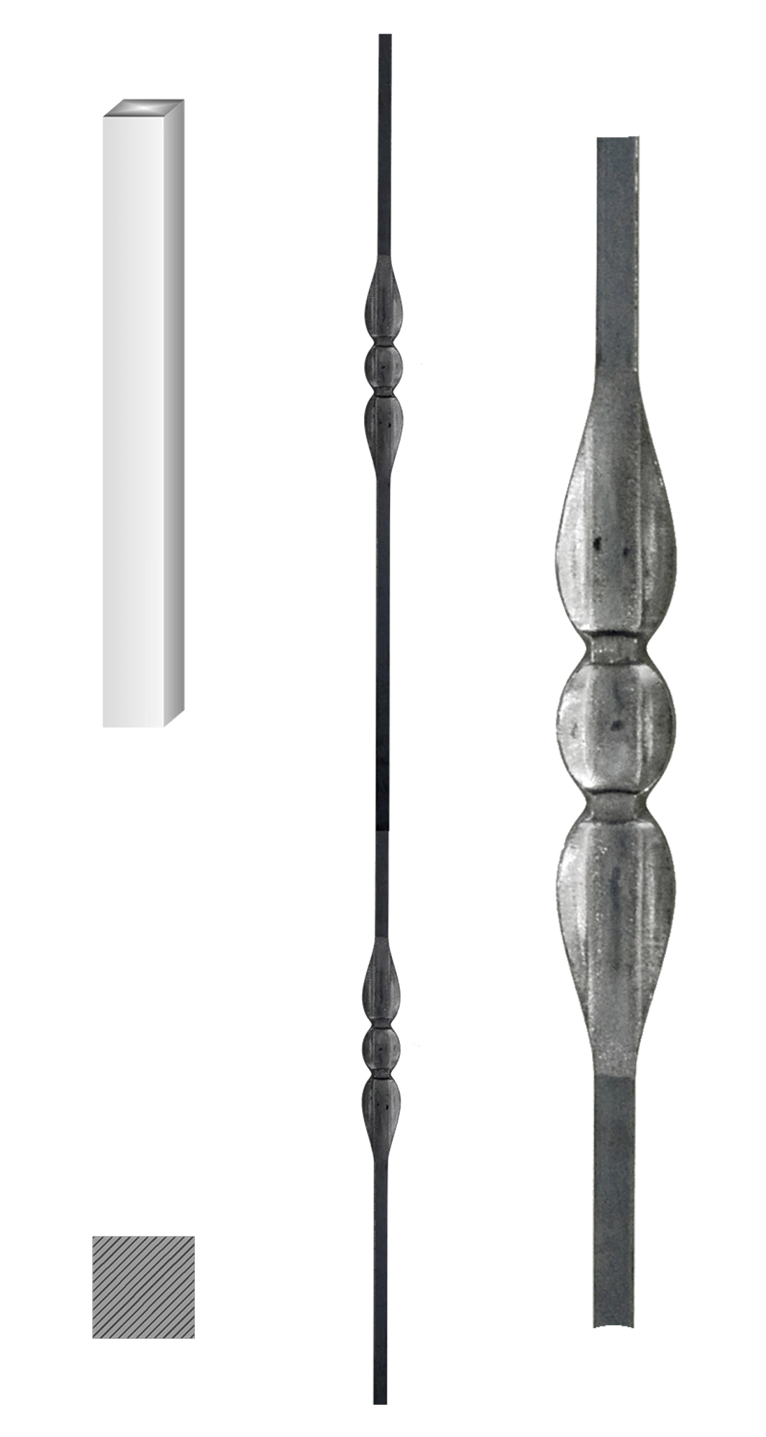 DOPREDAJ tyč 12 x 12 x 900 mm, kovaná