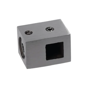 Držiak profilu 12 x 12 mm (P), plochý, brúsená AISI 304 - slide 0