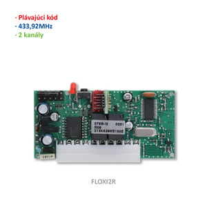 Prijímač zástrčkový, pamäť na 63 vysielačov, séria FLOR - slide 1