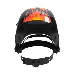 Zváračská kukla samostmievacia, motív lebka v plameňoch - slide 1