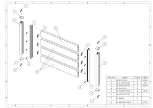 Vzorek AL výplně plotu - slide 1