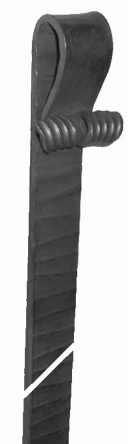 DOPREDAJ klapačka, čierna S235, 40 x 6 x 1300 mm