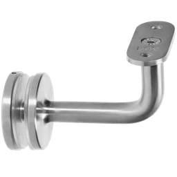 Držiak madla pevný na jokel, sklo 6 - 21,52 mm, AISI 304