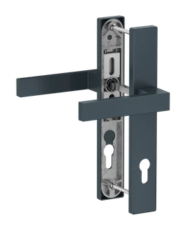 Hliníkový set so štítom kľučka/kľučka RAL 7016 matná