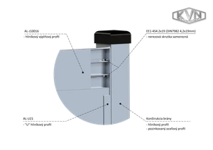 Al profil 100 x 16 x 6000 mm, bez povrchovej úpravy - slide 3