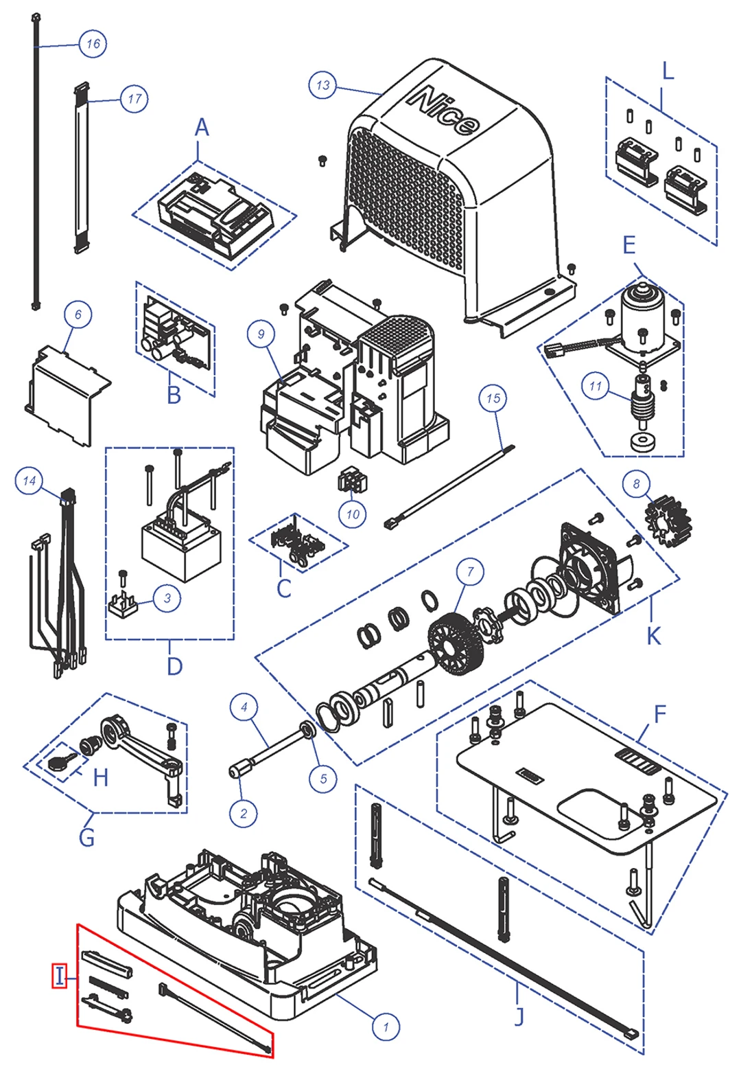 SPEG135A00 Sada LED kontrolky RBS400, RBS600, RBS600HS
