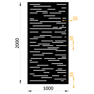 Plech vzor 8311, 1000 x 2000 x 2 mm, bez úpravy - slide 0