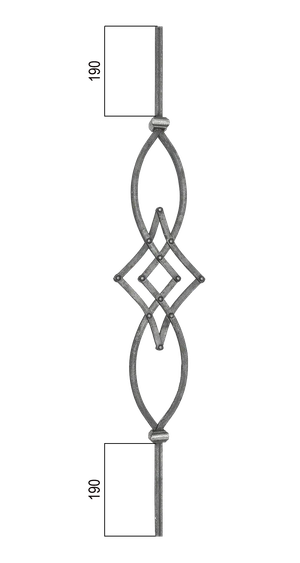 Tyč 12 x 12 mm, 970 x 170 mm - slide 3