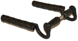 Kľučka čierna farba, 110 x 90 mm