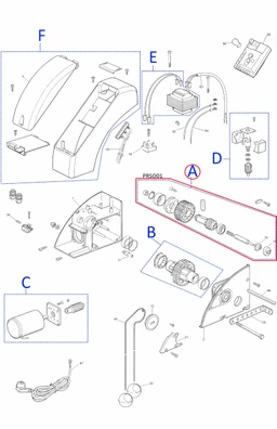 PRSO01 hřídel pohonu pro SOON