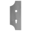 Štít s otvormi 275 x 107 x 3 mm, otvor na kľučku ø 19,5 mm