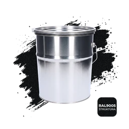 Farba polomatná na zinok 10 kg čierna so štruktúrou