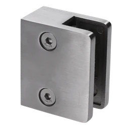 Svorka koncová, sklo 8 - 12,76 mm, brúsená AISI 304