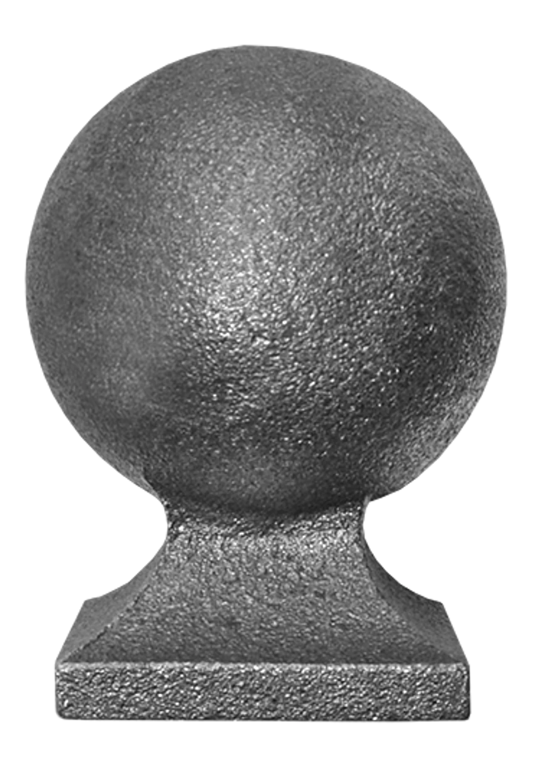 Koule ozdobná, L-90mm, podstavec 58x58mm, dutá