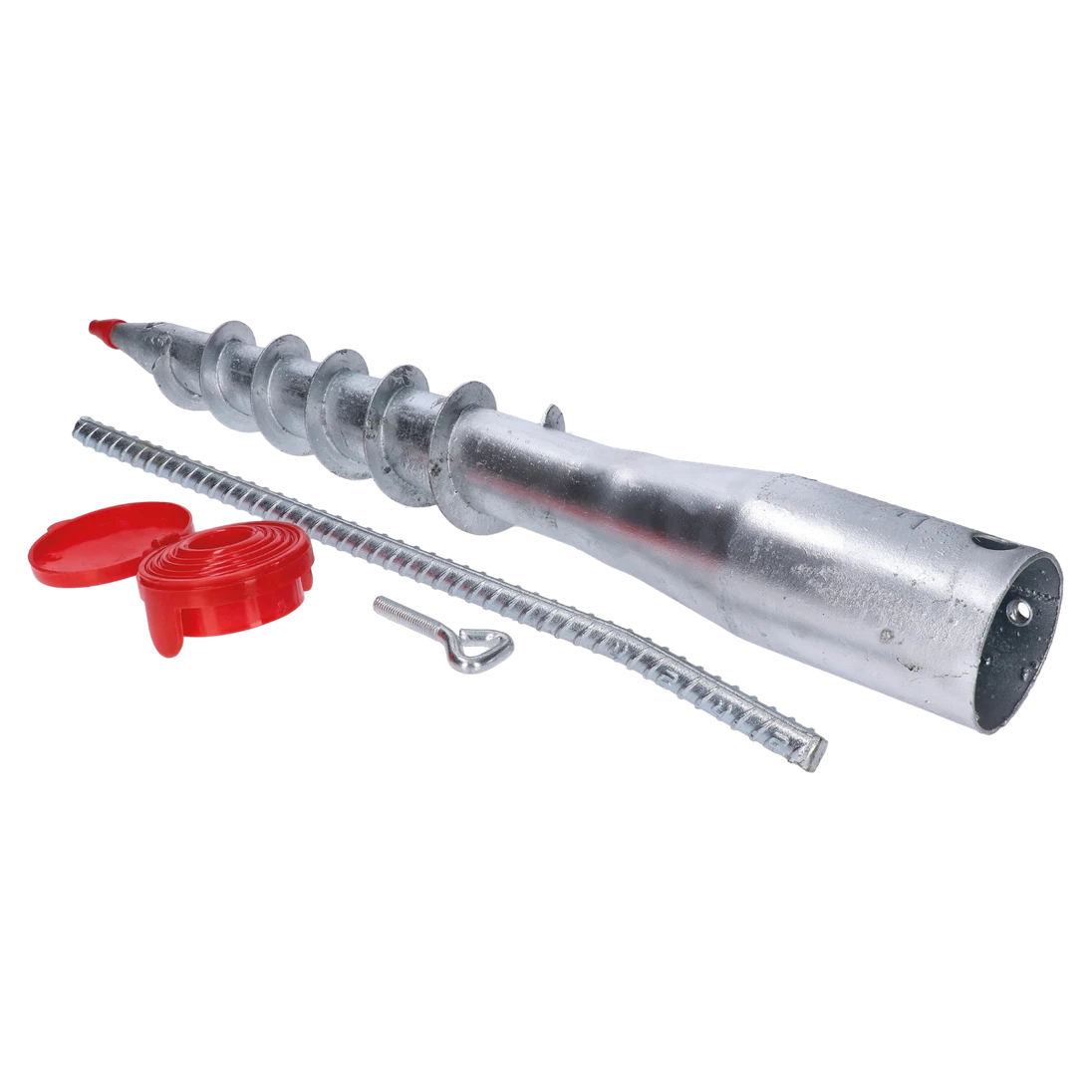 Zemní vrut  s vymezeními ø 26 - 55 mm, žárový zinek