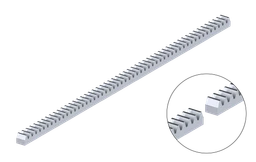 Hřeben kov 30 x 30 x 1000 mm, M6, max do 5000 kg