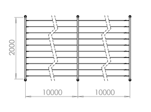 Montážna sada pre zelenú stenu (ø 4 mm), nerez AISI 304/316 - slide 1