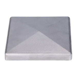 Hliníková strieška, 100 x 100 mm, bez povrchovej úpravy - slide 0