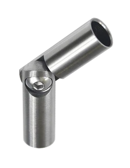Spoj s kĺbom, ø 10 mm (0-100°), brúsená nerez AISI 304