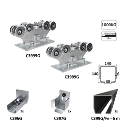 GRANDE-9 samonos do 1000 kg, profil 140 x 140 x 6000 mm