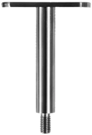 Držák madla pevný, plochý, M8, broušená AISI304 - slide 0