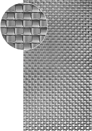 Plech pozinkovaný, 2000 x 1000 x 1,2 mm, 3D vzor pletenina - slide 0