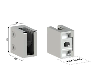 Svorka skla/plechu plochá, so spodnou vyberateLnou podložkou - slide 2