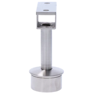 Držiak LED madla pevný, lepený spoj, brúsená nerez AISI 304 - slide 2