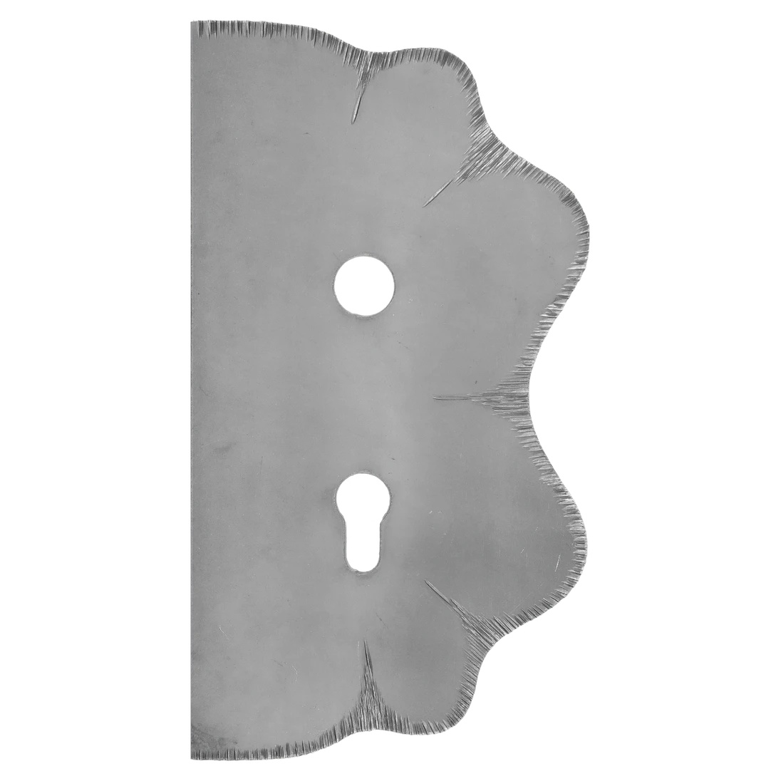 Štít 250 x 135 x 3 mm, rozteč 72 mm, zdobený, pravý