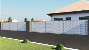 Plech pozinkovaný, 2000 x 1000 x 1,2 mm, 3D vzor štvorec - slide 3