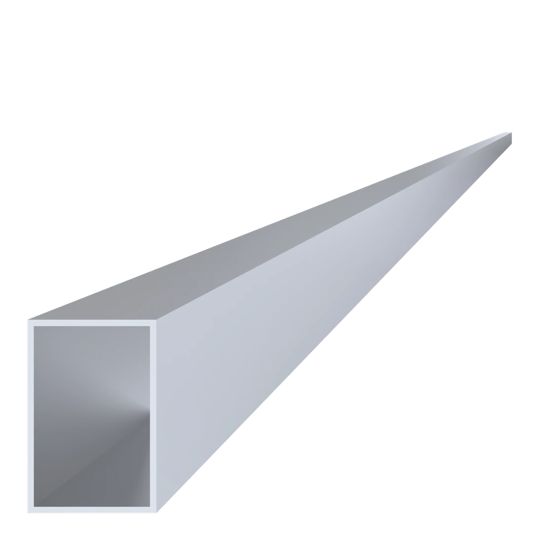 Al jekl 60 x 40 x 2 x 6000 mm, bez povrchové úpravy