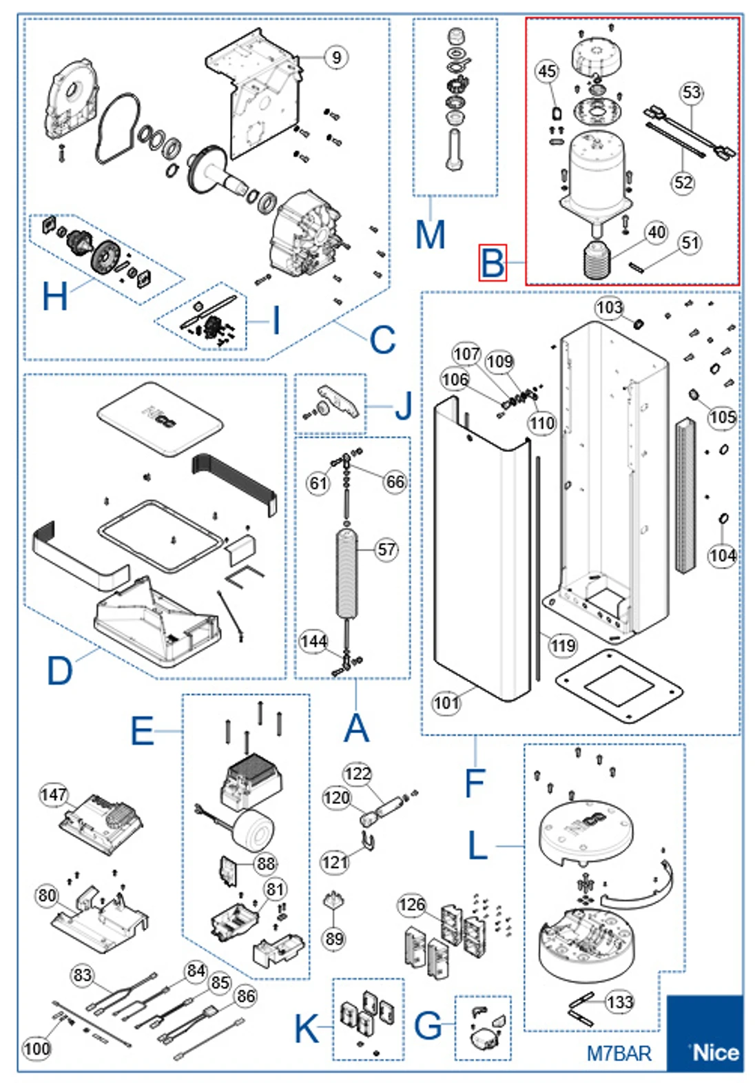 SPMTG02900 motor pre M7BAR