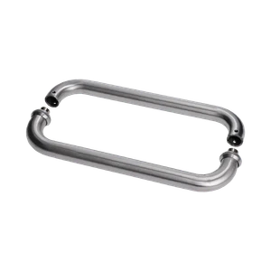 Madlo na dvere, L = 325 mm, sklo 8 - 12 mm, brúsená AISI 304 - slide 1