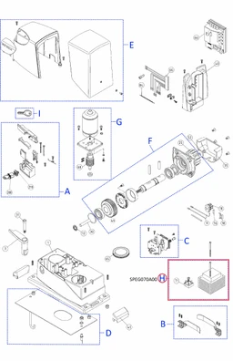 SPEG070A00 kit - Transformátor a DPONTE-B.2830