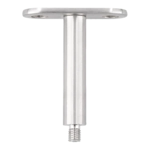 Držiak madla pevný, plochý, M8, brúsená AISI 304 - slide 0